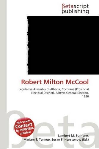 Robert Milton McCool: (English)