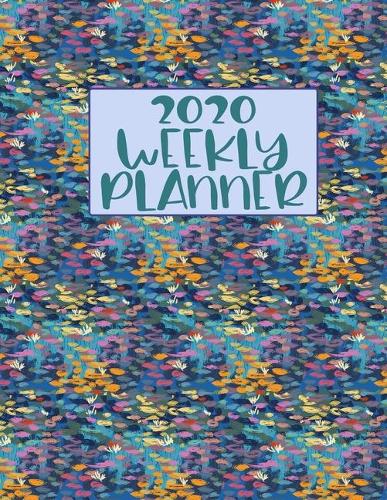 2020 Weekly Planner: Monet water lilies purple and gold 2020 organizer journal calendar gift for women men gifts goal planning notebook business gift busy mom organizer
