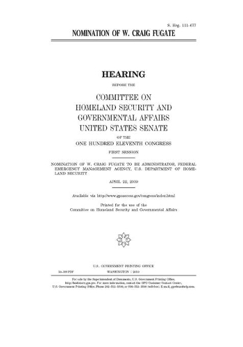 Nomination of W. Craig Fugate