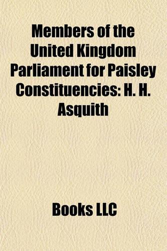 Members of the United Kingdom Parliament for Paisley Constituencies