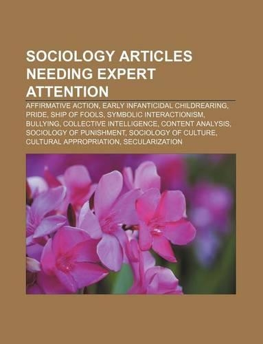 Sociology Articles Needing Expert Attention