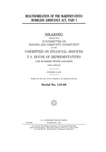 Reauthorization of the McKinney-Vento Homeless Assistance Act
