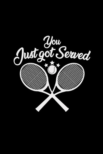 You just got served: 6x9 TENNIS - blank with numbers paper - notebook - notes