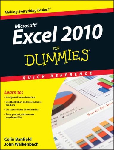 Excel 2010 For Dummies Quick Reference