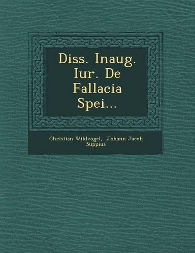 Diss. Inaug. Iur. de Fallacia Spei...