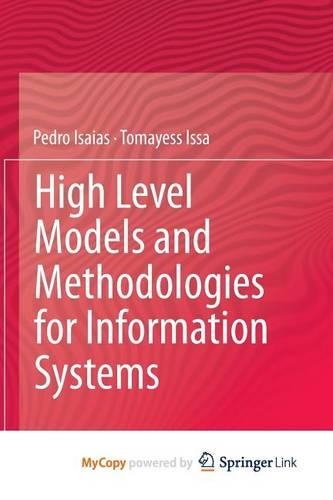 High Level Models and Methodologies for Information Systems