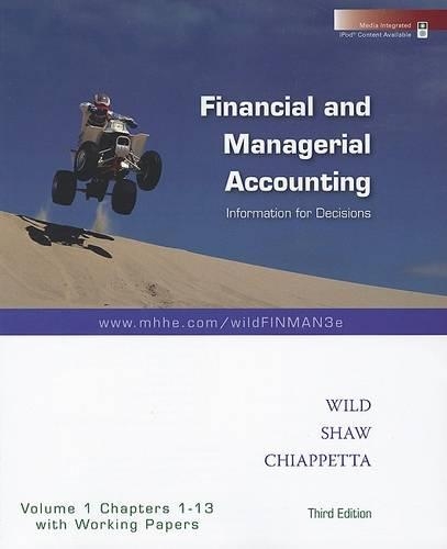 Financial and Managerial Accounting, Volume 1