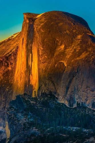 Half Dome at Sunset in Yosemite National Park Journal
