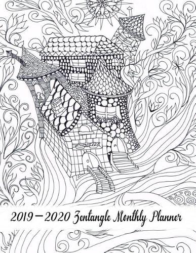 2019-2020 Zentangle Monthly Planner