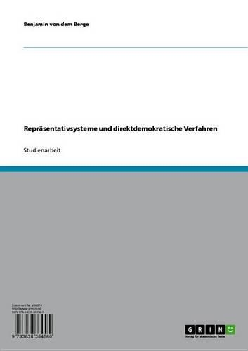 Reprasentativsysteme Und Direktdemokratische Verfahren