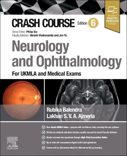 Crash Course Neurology and Ophthalmology: For UKMLA and Medical Exams(CRASH COURSE)