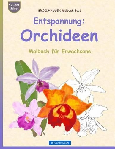 BROCKHAUSEN Malbuch Bd. 1 - Entspannung: Orchideen: Malbuch für Erwachsene(1 Malbuch Für Erwachsene)