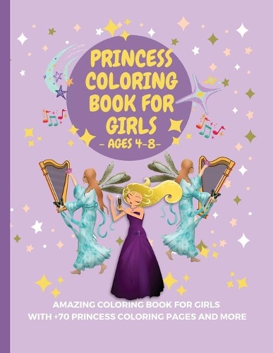 Princess Coloring Book for Girls ages 4-8