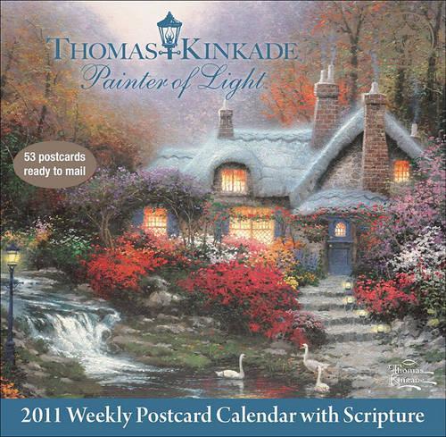 Kinkade Painter of Light (Scripture) 2011 Postcard Calendar