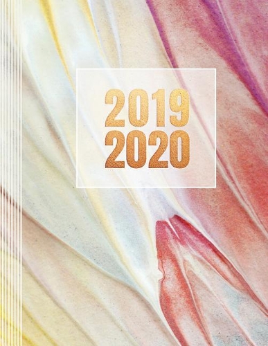 2019-2020: Elegant Academic Year Planner Weekly Monthly July 2019 - June 2020 8.5x11 - Large Calendar Organizer For Women With Notes Section + Lined Pages - Ab