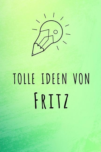 Tolle Ideen von Fritz: Unliniertes Notizbuch mit Rahmen für deinen Vornamen
