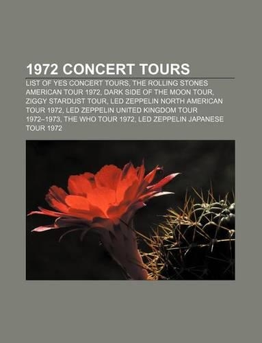1972 Concert Tours