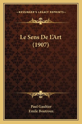 Le Sens De L'Art (1907)