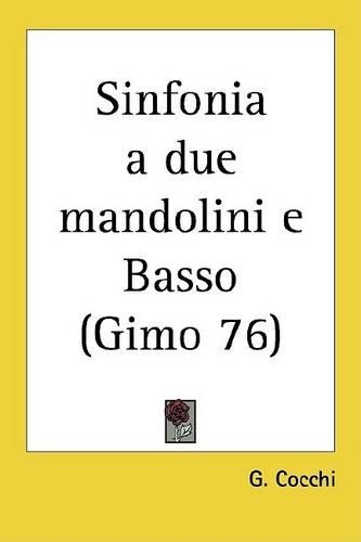Sinfonia a Due Mandolini E Basso (Gimo 76)