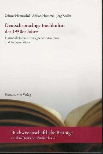 Deutschsprachige Buchkultur Der 1950er Jahre