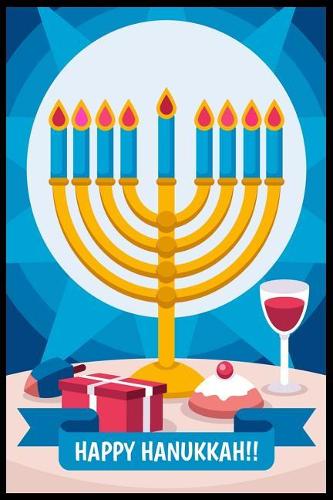 Happy Hanukkah: Versatile Hanukkah Holiday Notebook Journal Gift for Friends and Family