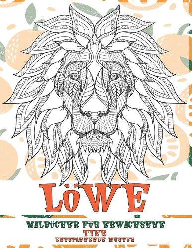 Malbücher für Erwachsene - Entspannende Muster - Tier - Löwe