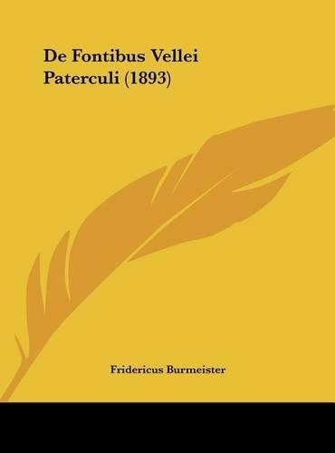 de Fontibus Vellei Paterculi (1893)