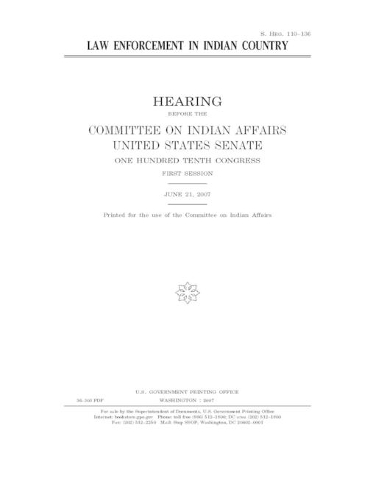 Law enforcement in Indian country