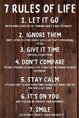 7 Rules Of Life. Happy 6th Birthday!: 7 Rules Of Life. Happy 6th Birthday Card Quote Journal / Notebook / Diary / Greetings / Appreciation Gift (6 x 9 - 110 Blank Lined Pages)