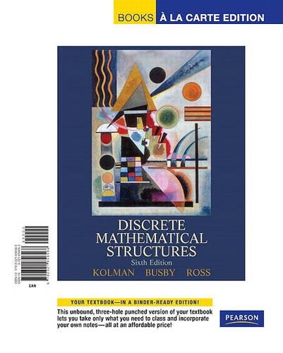 Discrete Mathematical Structures, Books a la Carte Edition: (English)