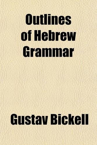 Outlines of Hebrew Grammar