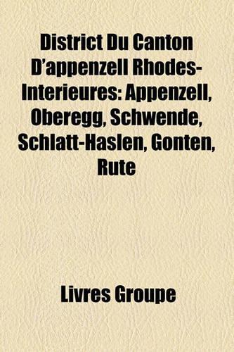 District Du Canton D'Appenzell Rhodes-Intrieures