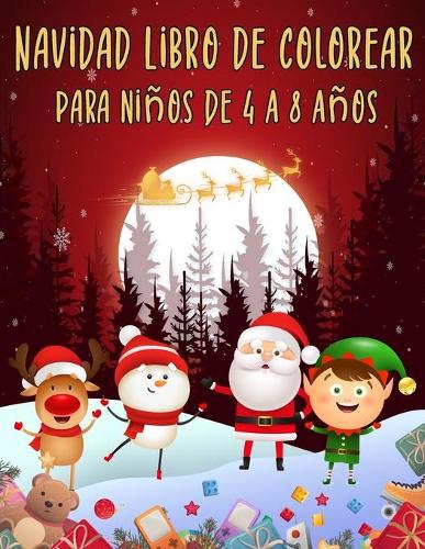 Navidad libro de colorear para niños de 4 a 8 años