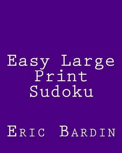 Easy Large Print Sudoku