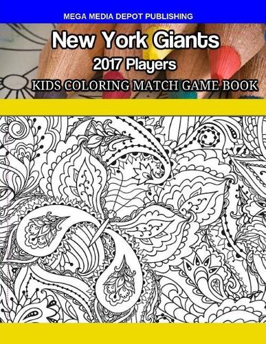 New York Giants 2017 Players Kids Coloring Match Game Book