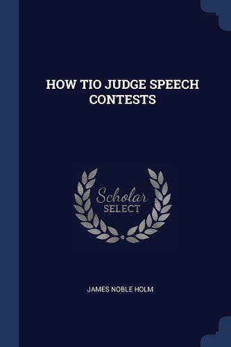 How Tio Judge Speech Contests