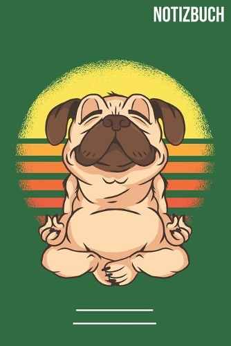 Notizbuch Liniert Yoga Mops