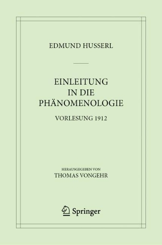 Einleitung in die Phänomenologie
