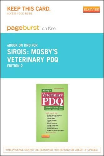 Mosby's Veterinary PDQ - Elsevier eBook on Intel Education Study (Retail Access Card)