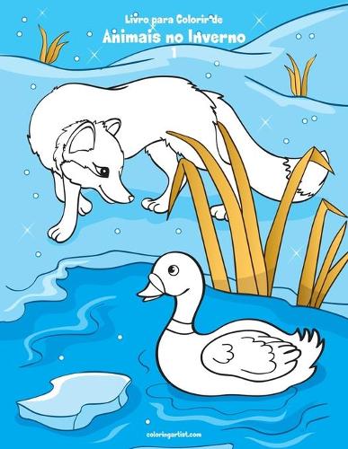 Livro para Colorir de Animais no Inverno 1
