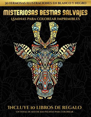 Láminas para colorear imprimibles (Misteriosas bestias salvajes)