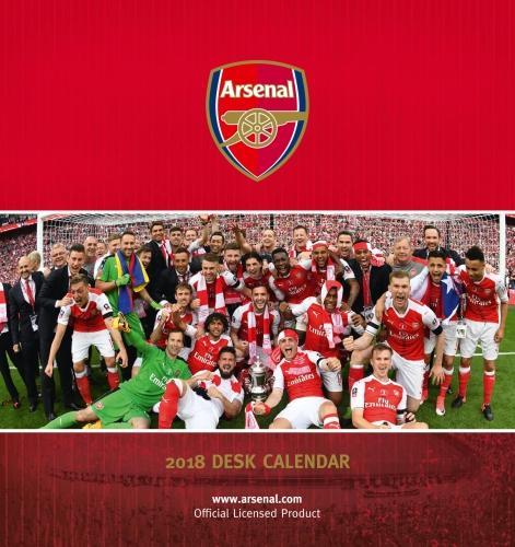 Arsenal F.C. Official Desk Easel 2018 Calendar - Month To View Desk Format