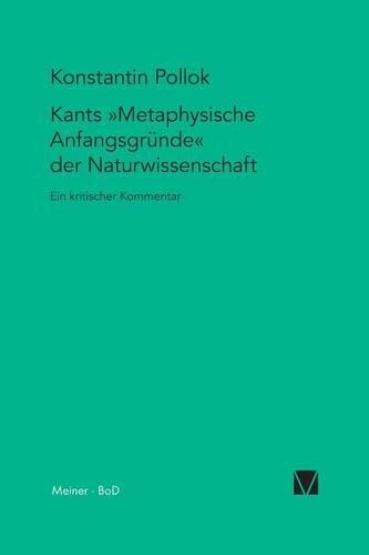 Kants Metaphysische Anfangsgründe der Naturwissenschaft