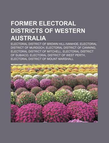 Former Electoral Districts of Western Australia