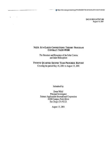 The Structure and Dynamics of the Solar Corona and Inner Heliosphere