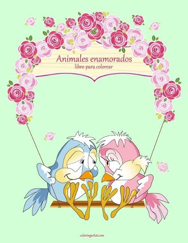 Animales enamorados libro para colorear 1