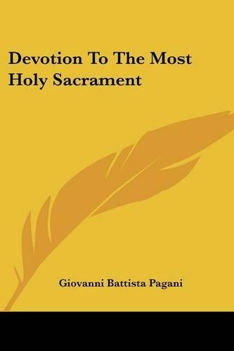Devotion To The Most Holy Sacrament
