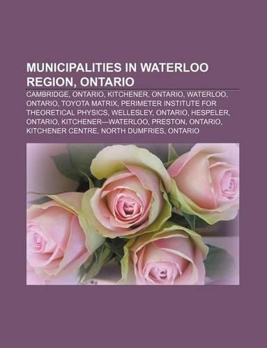 Municipalities in Waterloo Region, Ontario