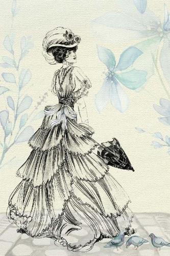 Vintage Journal 150 lined pages 6x9 glossy softcover