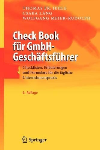 Check Book für GmbH-Geschäftsführer